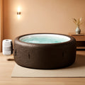 7 Person Round Inflatable Hot Tub 180 Jets Energy Efficient